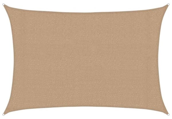 Żagiel przeciwsłoneczny, 160 g/m², kolor taupe, 3x4 m, hdpe