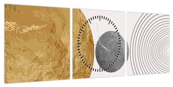 Obraz - Rustykalne łuki N⁰4 (z zegarem) (90x30 cm)