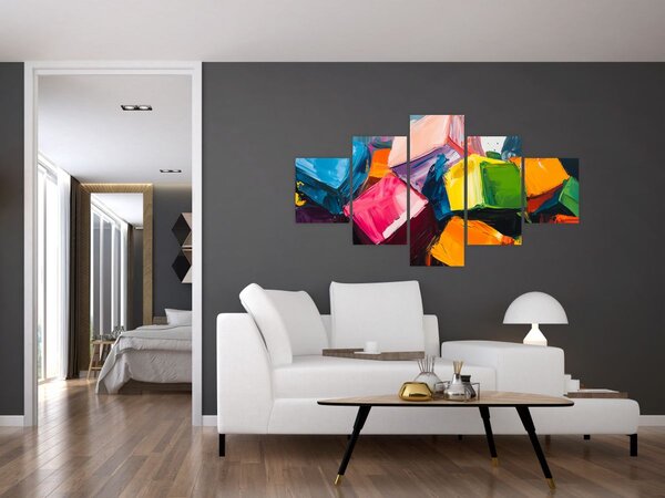 Obraz - Kolorowe kostki (125x70 cm)