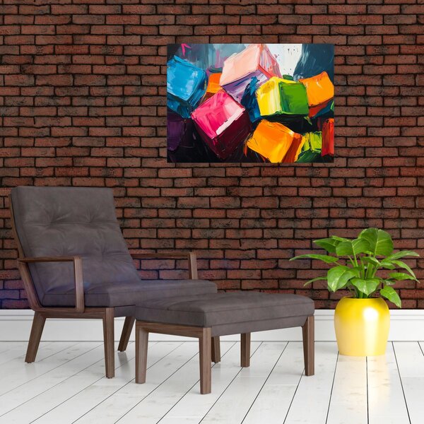 Obraz - Kolorowe kostki (70x50 cm)
