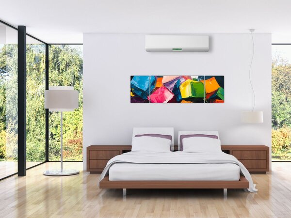 Obraz - Kolorowe kostki (170x50 cm)