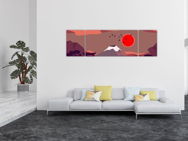 Obraz - Góry Fuji (170x50 cm)