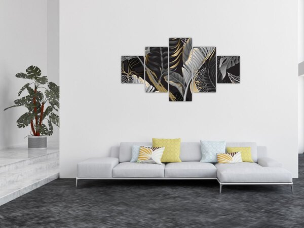 Obraz - Złota dżungla (125x70 cm)