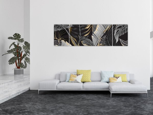 Obraz - Złota dżungla (170x50 cm)