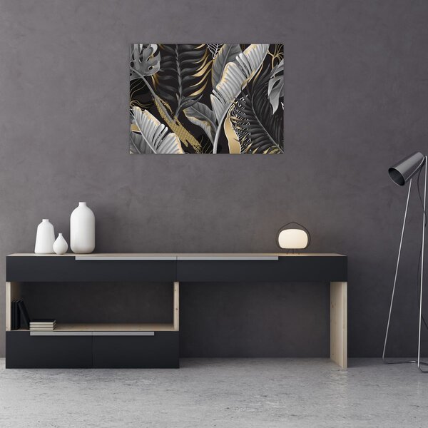 Obraz - Złota dżungla (70x50 cm)