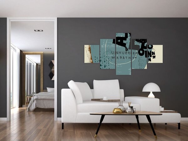 Obraz - Latający balon z tęczą (125x70 cm)