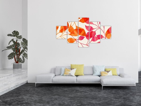 Obraz - Liście pomarańczy (125x70 cm)
