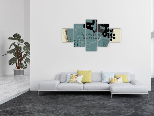 Obraz - Latający balon z tęczą (125x70 cm)