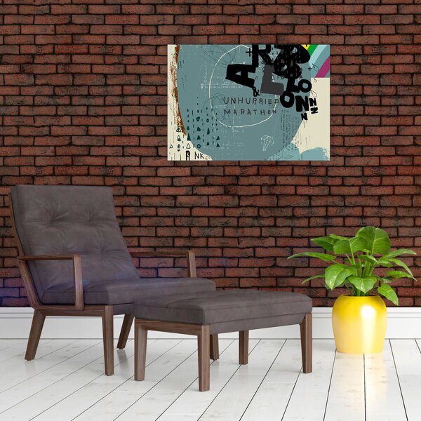 Obraz - Latający balon z tęczą (70x50 cm)