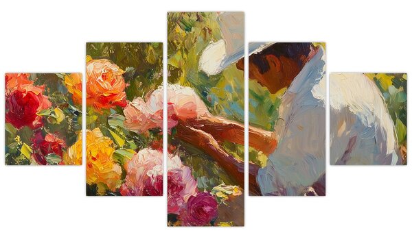 Obraz - Ogrodnik (125x70 cm)