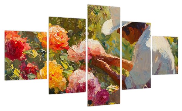Obraz - Ogrodnik (125x70 cm)