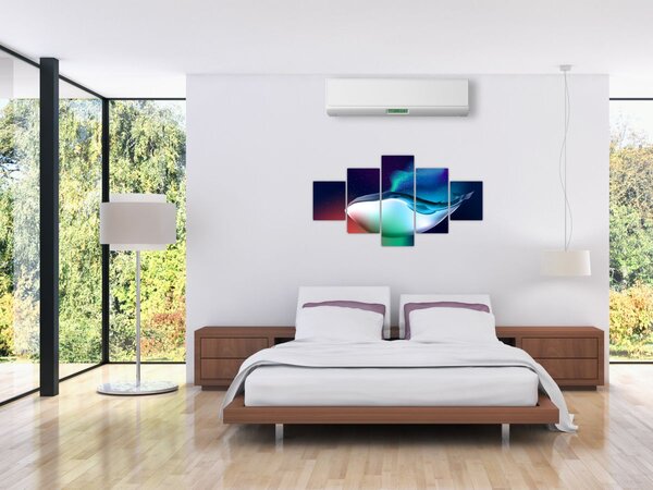 Obraz - Wieloryb w kosmosie (125x70 cm)