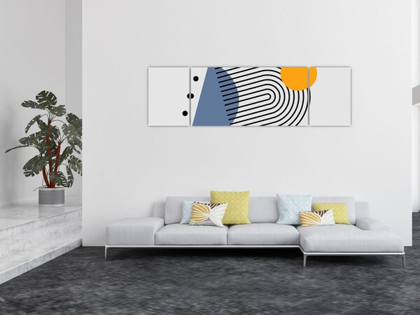 Obraz - Minimalistyczna abstrakcja N⁰2 (170x50 cm)
