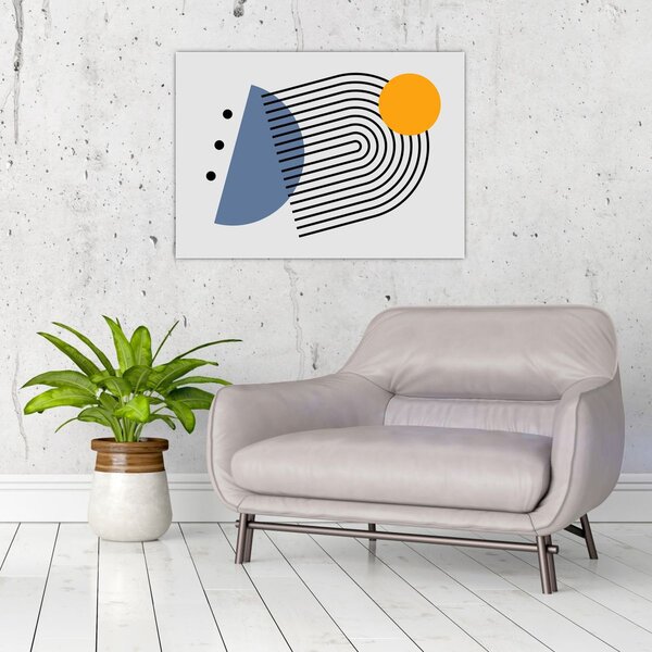 Obraz - Minimalistyczna abstrakcja N⁰2 (70x50 cm)