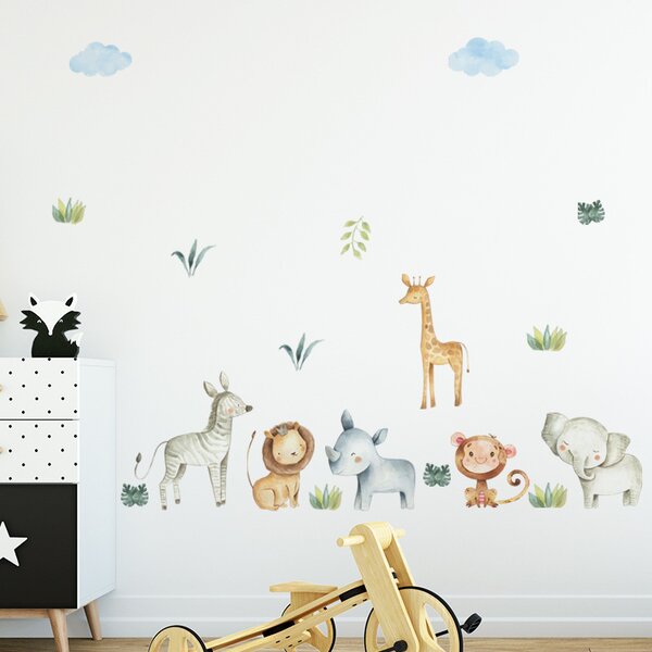 PIPPER | Naklejka na ścianę "Zwierzęta egzotyczne 2" 66x150 cm