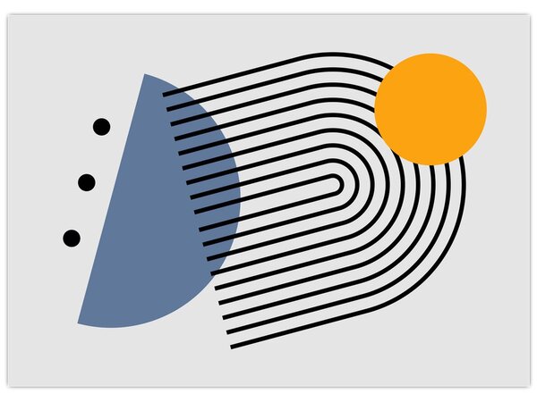 Obraz - Minimalistyczna abstrakcja N⁰2 (70x50 cm)