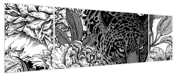 Obraz - Egzotyczny ogród (170x50 cm)