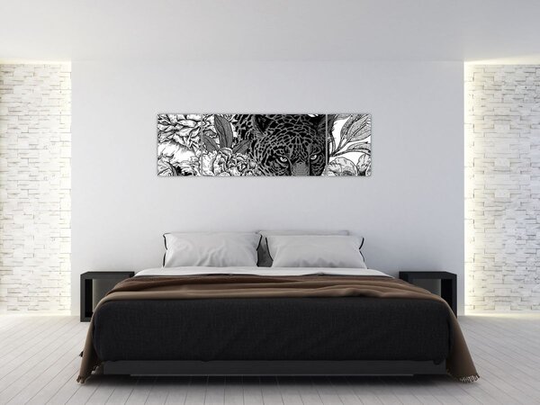 Obraz - Egzotyczny ogród (170x50 cm)
