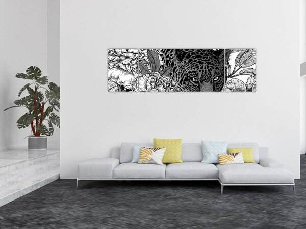 Obraz - Egzotyczny ogród (170x50 cm)