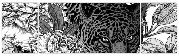Obraz - Egzotyczny ogród (170x50 cm)