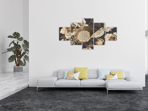 Obraz - Złoty ogród (125x70 cm)