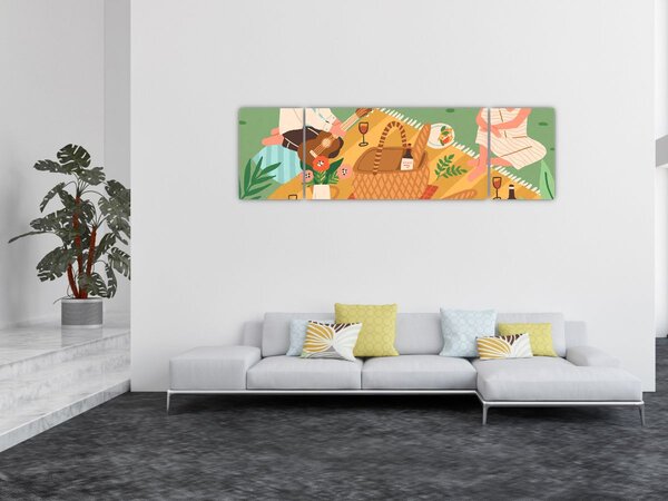 Obraz - Letnia miłość (170x50 cm)