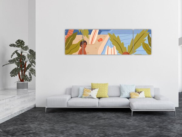 Obraz - Ciesz się życiem (170x50 cm)