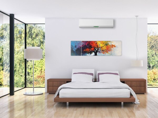 Obraz - Kolorowe drzewo (170x50 cm)