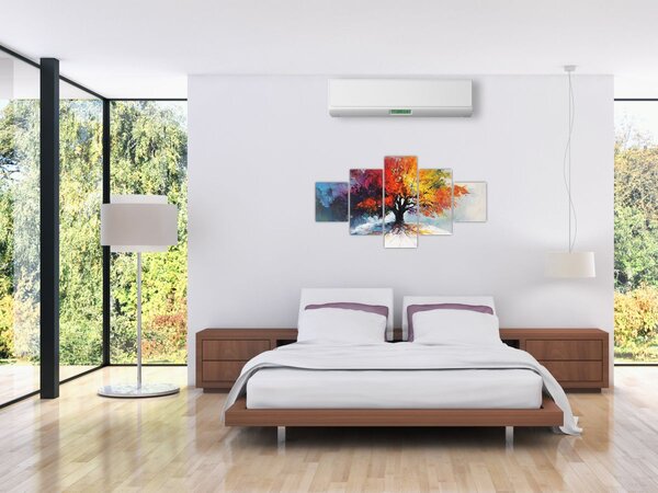 Obraz - Kolorowe drzewo (125x70 cm)