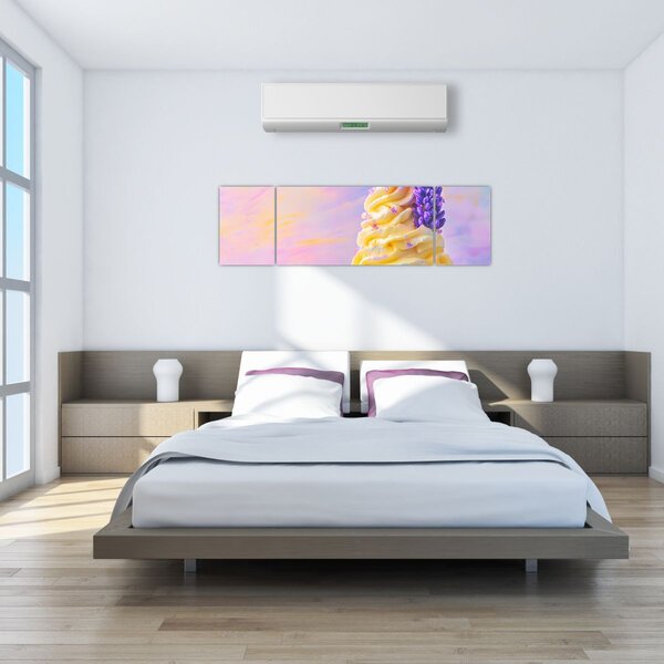 Obraz - Lody z lawendą (170x50 cm)