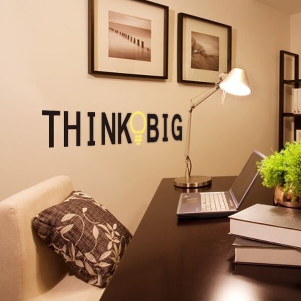 PIPPER | Naklejka na ścianę "Think Big" 170x32 cm