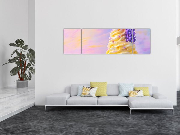 Obraz - Lody z lawendą (170x50 cm)