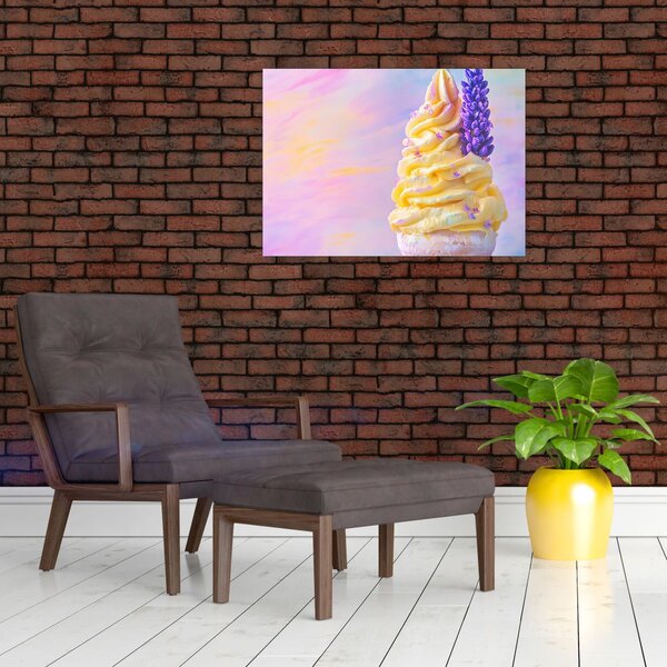Obraz - Lody z lawendą (70x50 cm)