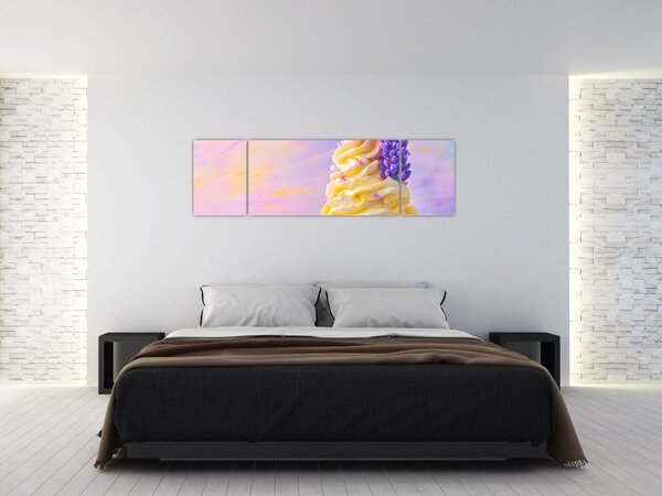 Obraz - Lody z lawendą (170x50 cm)