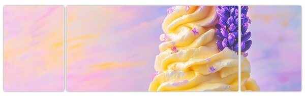 Obraz - Lody z lawendą (170x50 cm)