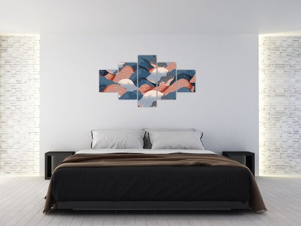 Obraz - Japońskie fale (125x70 cm)