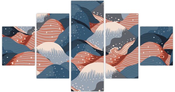 Obraz - Japońskie fale (125x70 cm)