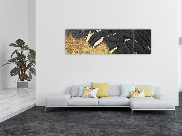 Obraz - Złota struktura N⁰1 (170x50 cm)