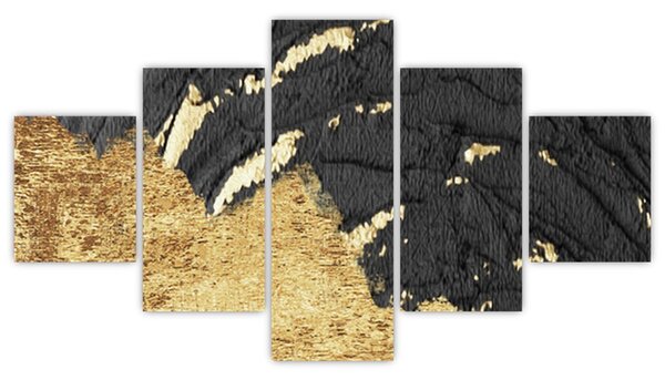 Obraz - Złota struktura N⁰1 (125x70 cm)