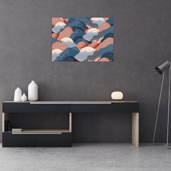 Obraz - Japońskie fale (70x50 cm)
