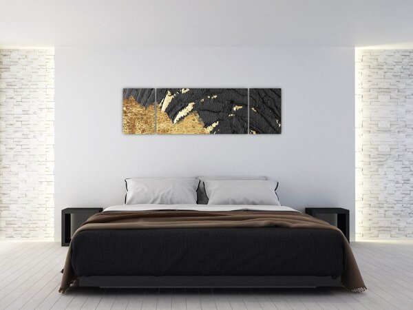 Obraz - Złota struktura N⁰1 (170x50 cm)