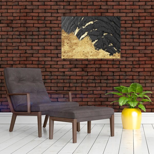 Obraz - Złota struktura N⁰1 (70x50 cm)