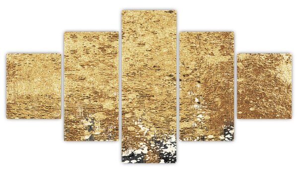 Obraz - Złota struktura N⁰3 (125x70 cm)