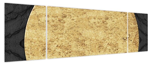 Obraz - Złota struktura N⁰2 (170x50 cm)