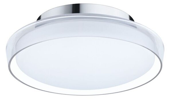 Paulmann - Luena LED Lampa Sufitowa IP44 3000K 600lm Chrome/Clear -Paulmann