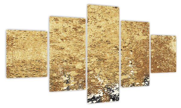 Obraz - Złota struktura N⁰3 (125x70 cm)