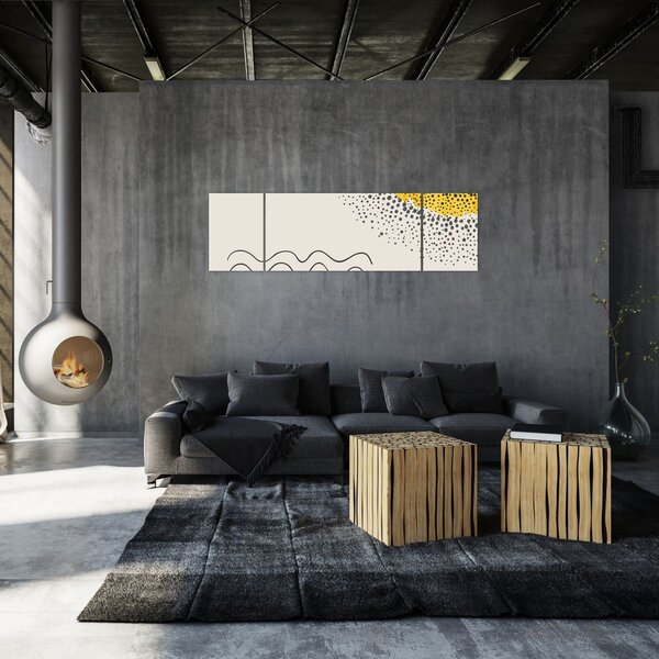 Obraz - Abstrakcyjny obraz plaży N⁰1 (170x50 cm)
