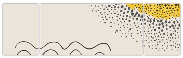 Obraz - Abstrakcyjny obraz plaży N⁰1 (170x50 cm)