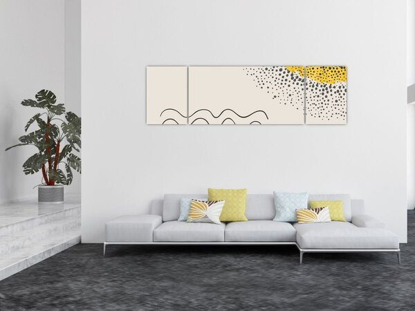 Obraz - Abstrakcyjny obraz plaży N⁰1 (170x50 cm)