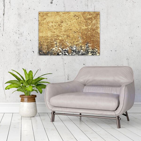 Obraz - Złota struktura N⁰3 (70x50 cm)